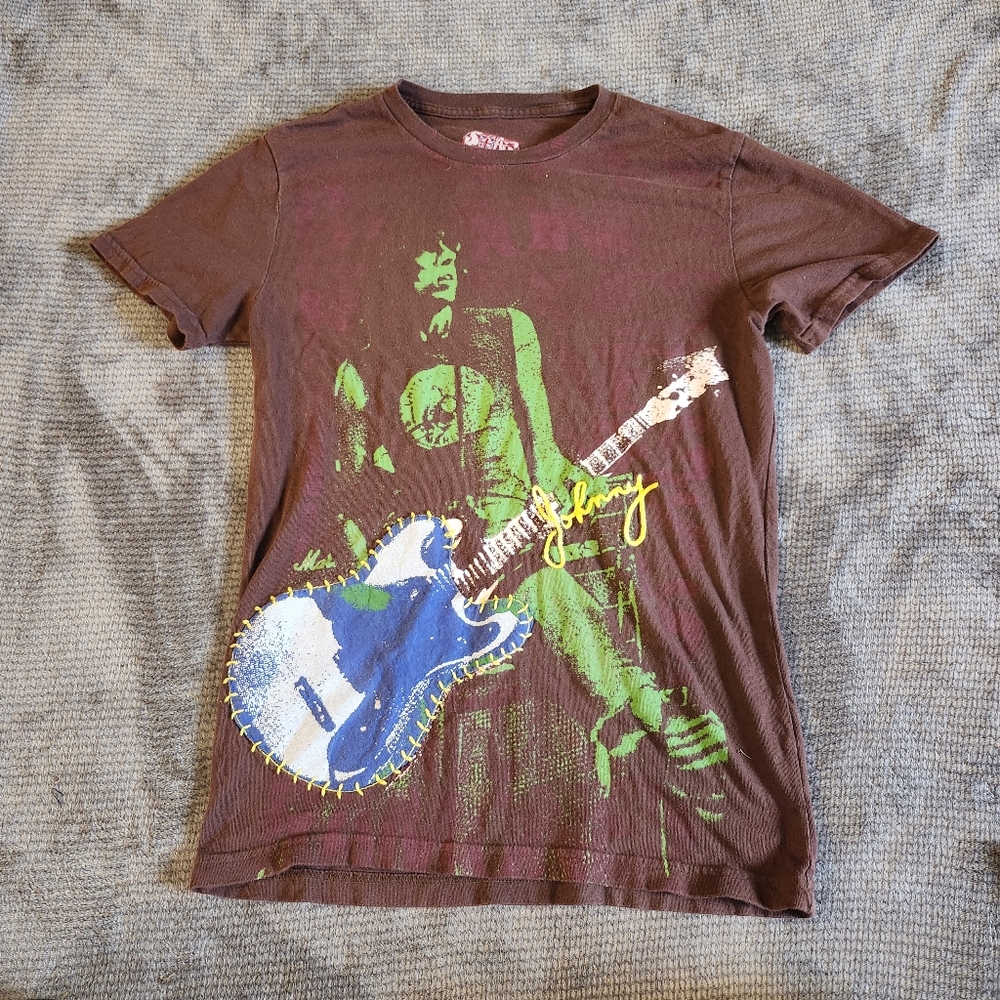 The Ramones "Hey Ho Lets Go" Swag Band Shirt, Embroidered,  Small, Short Sleeve